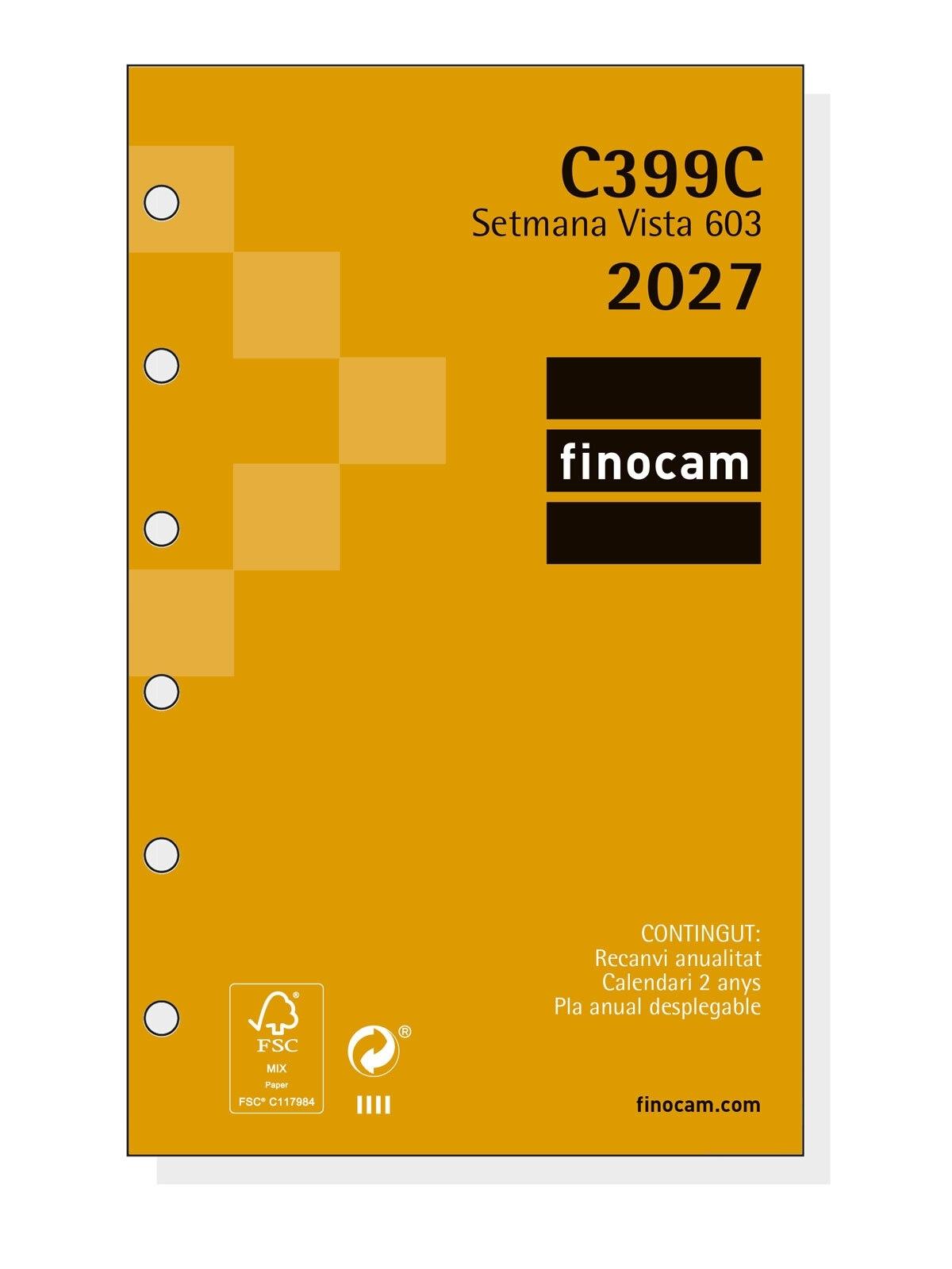 Finocam Agenda C399C-Rec.Anual.603 Svh 2027 Cat+