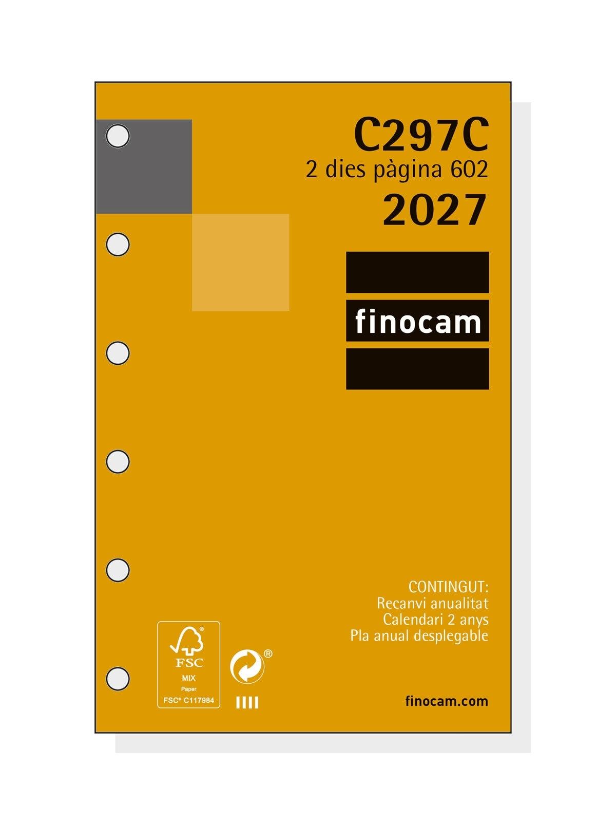 Finocam Agenda C297C-Rec.Anual.602 2Dp 2027 Cat+