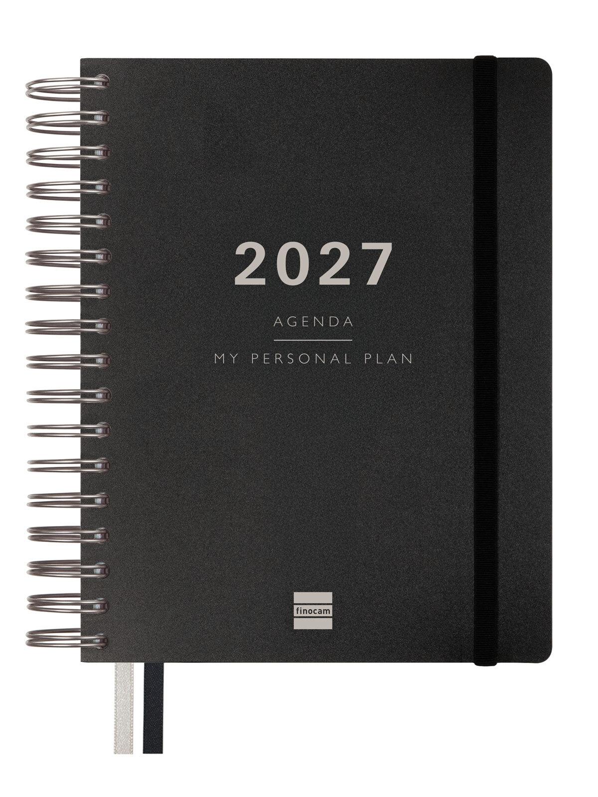 Finocam Agenda Tempus 1/4 1Dp 2027 Negro+
