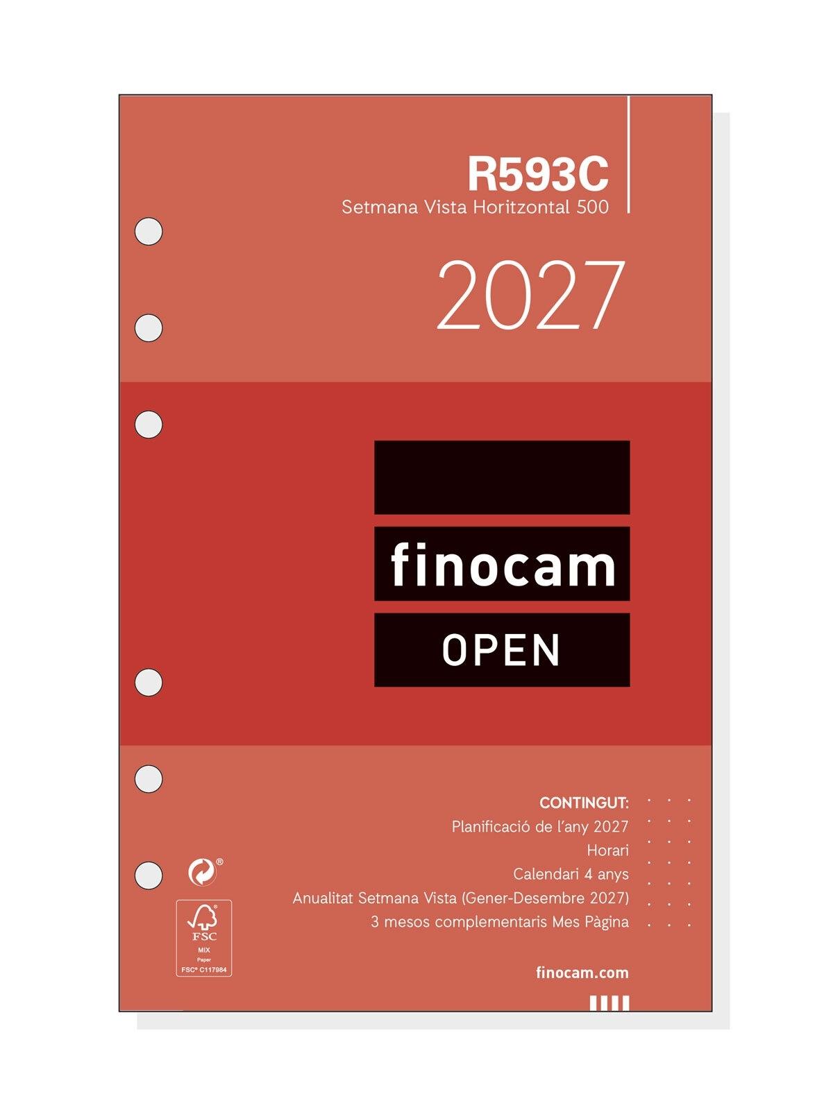 Finocam Agenda R593C Rec.Anual.500 Svh 2027 Cat+
