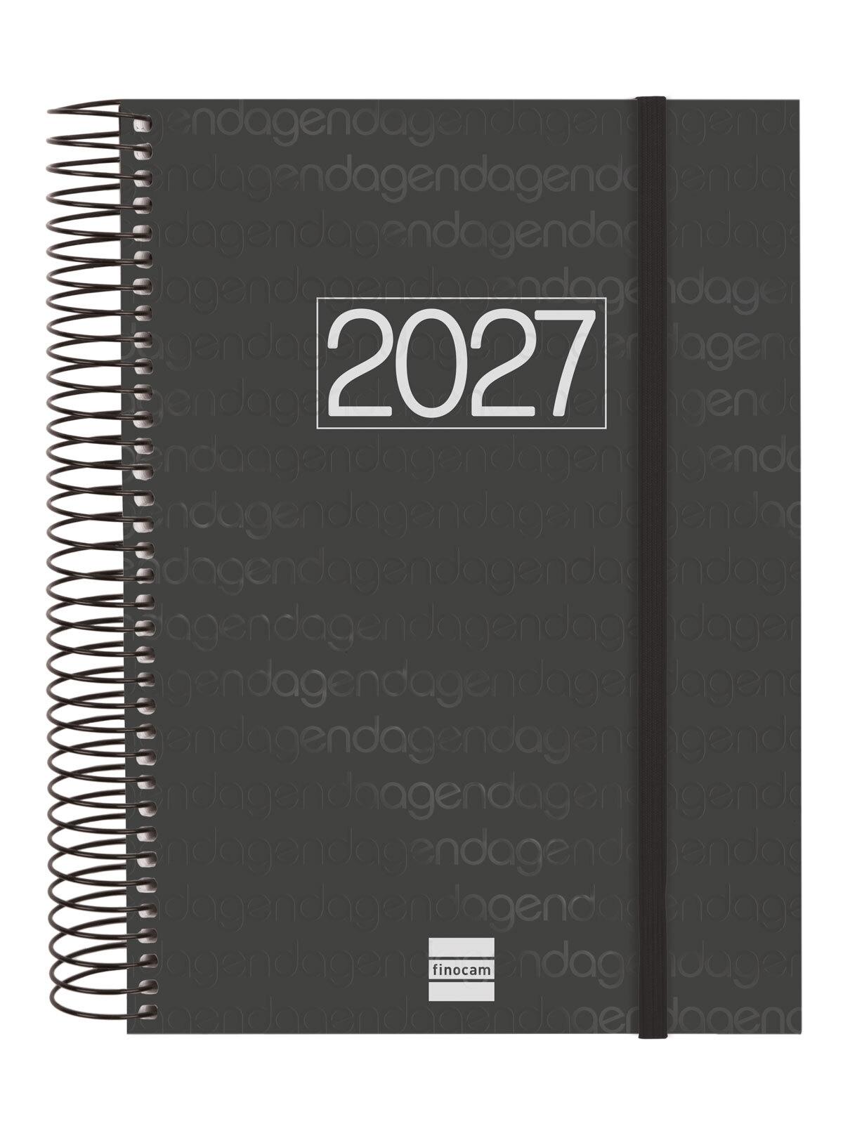 Finocam Agenda Year E10 1Dp 2027 Negre Cat+