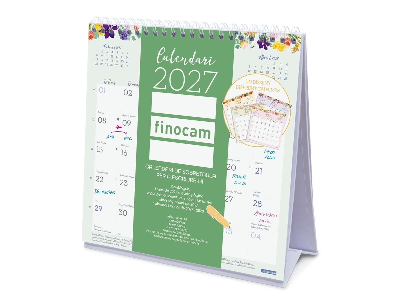 Finocam Calendario Sobret.Design Esc. 2027 Cat+