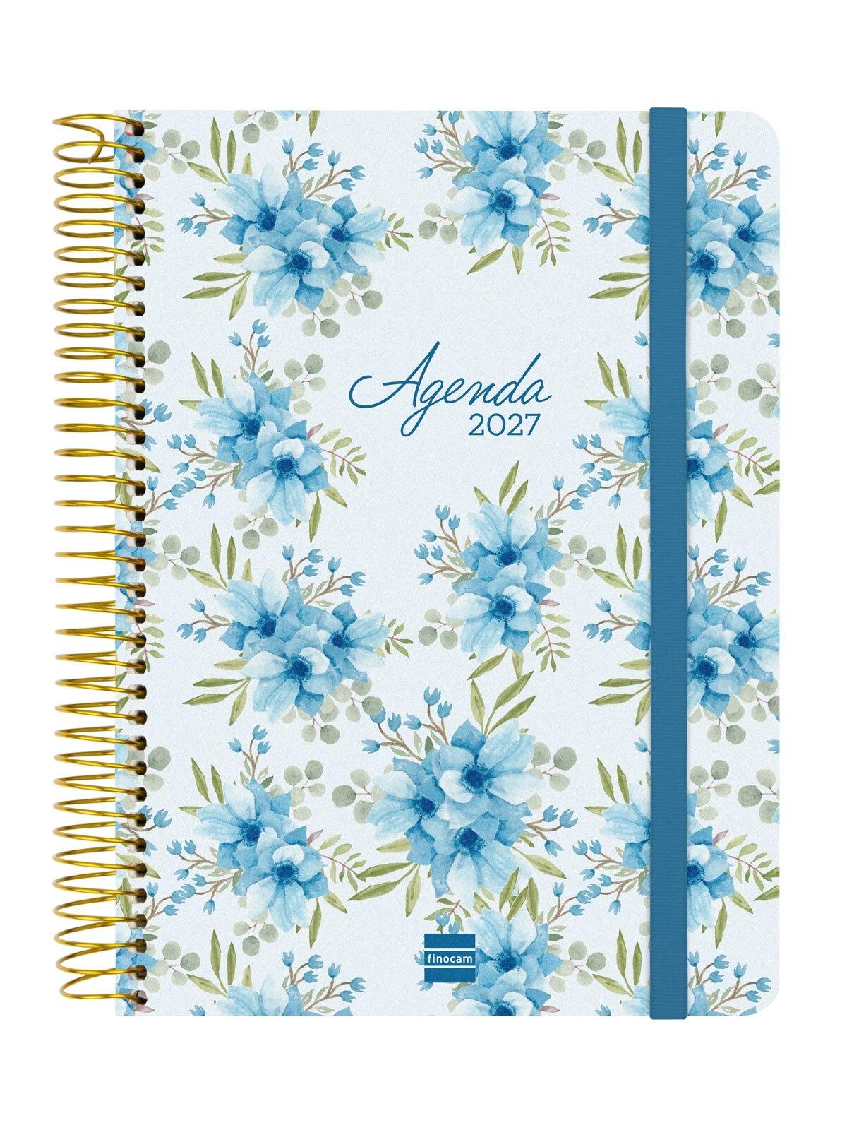 Finocam Agenda Escolar 16 Meses Cloe E10 Semana Vista Horizontal 26-27 Azul