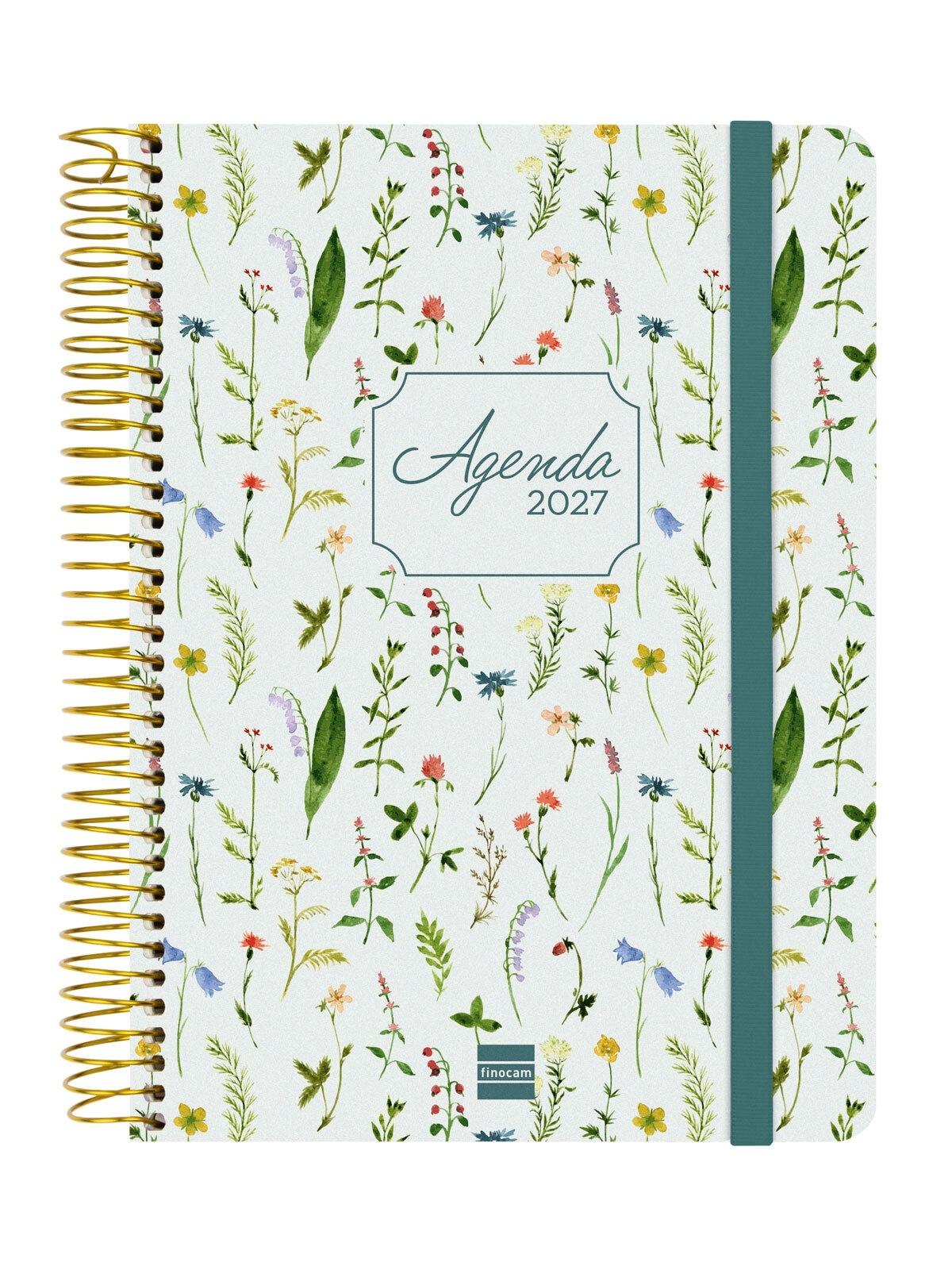 Finocam Agenda Escolar 16 Meses Cloe E10 Semana Vista Horizontal 26-27 Verde