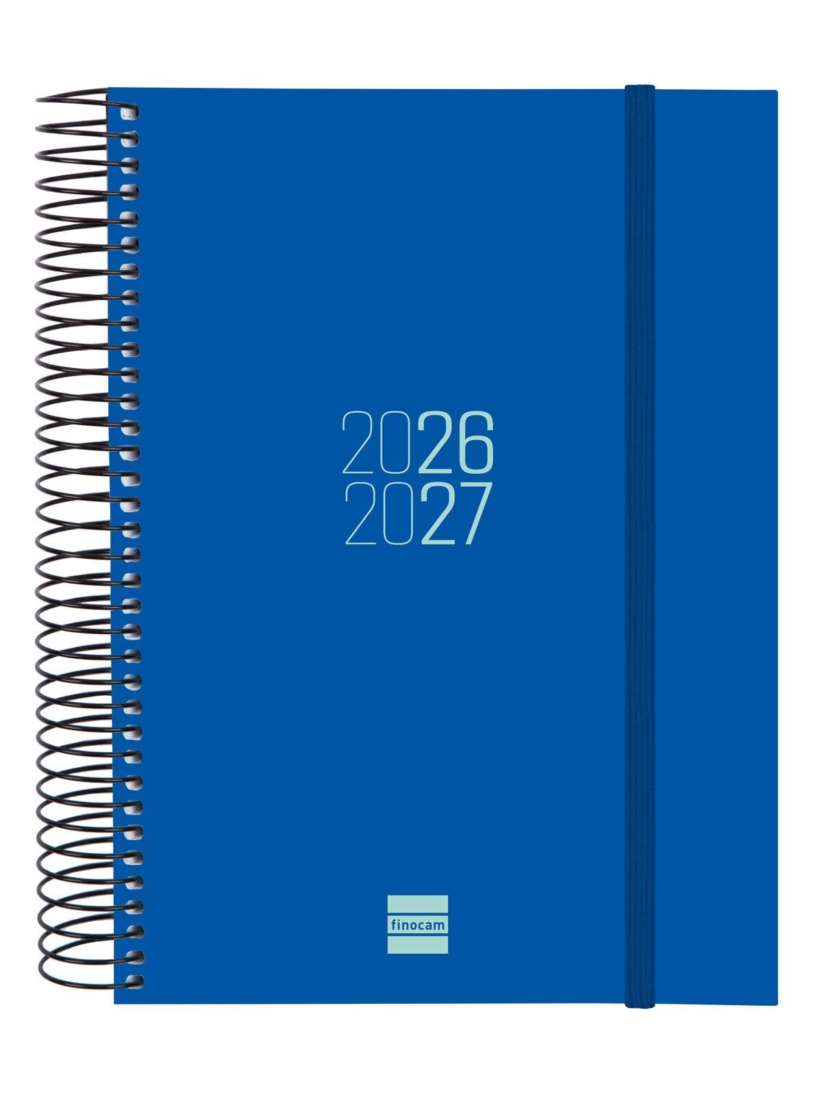 Finocam Agenda Escolar Espiral E10 1 Dia Página 26-27 Azul Catalán