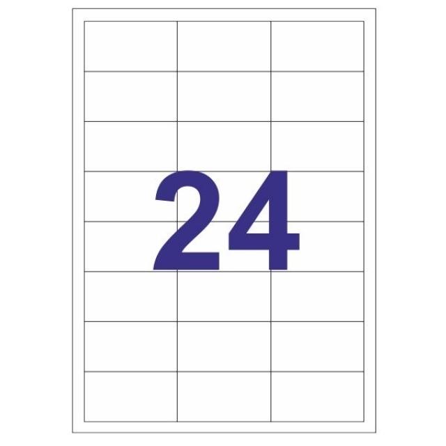 Multi3 Etiquetas Adhesivas Multifunción 64,6x33,8mm (24) (500 hojas)