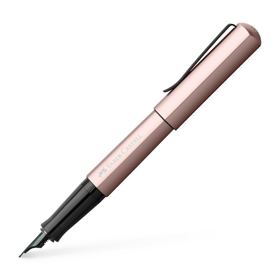 Faber Castell Pluma Estilográfica Hexo Negro Mate M
