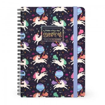 LIBRETA ESPIRAL A5 - UNICORNIO