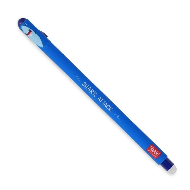 Legami Bolígrafo Gel Borrable 0,7mm Azul Shark