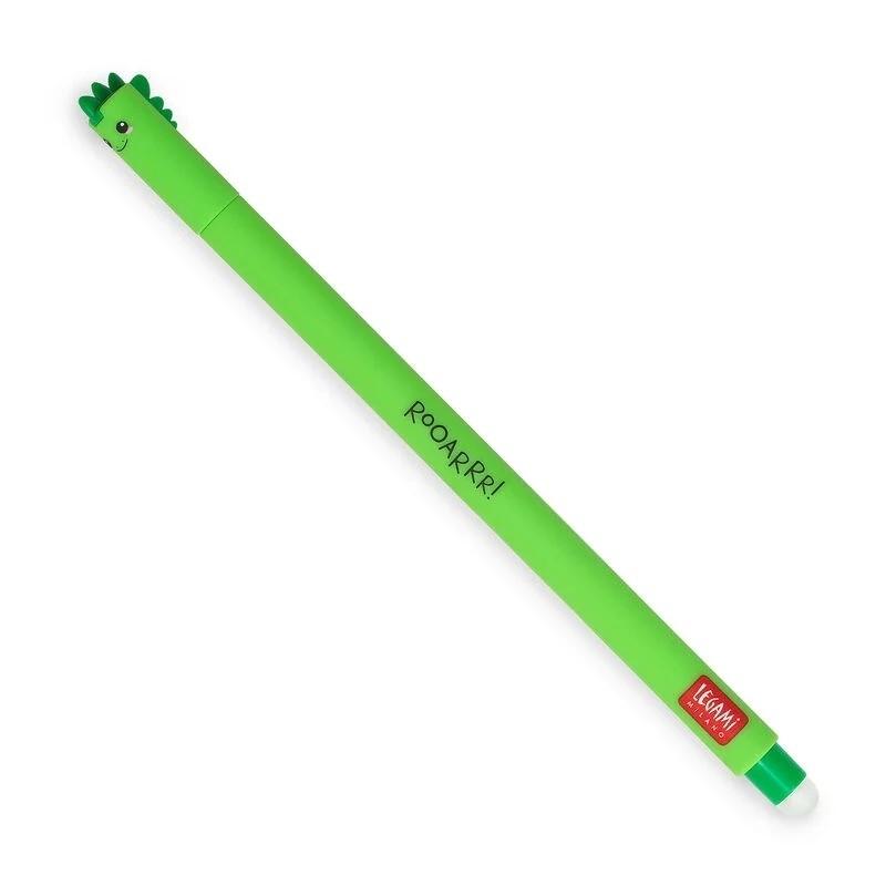 Legami Bolígrafo Gel Borrable 0,7mm Verde Dino