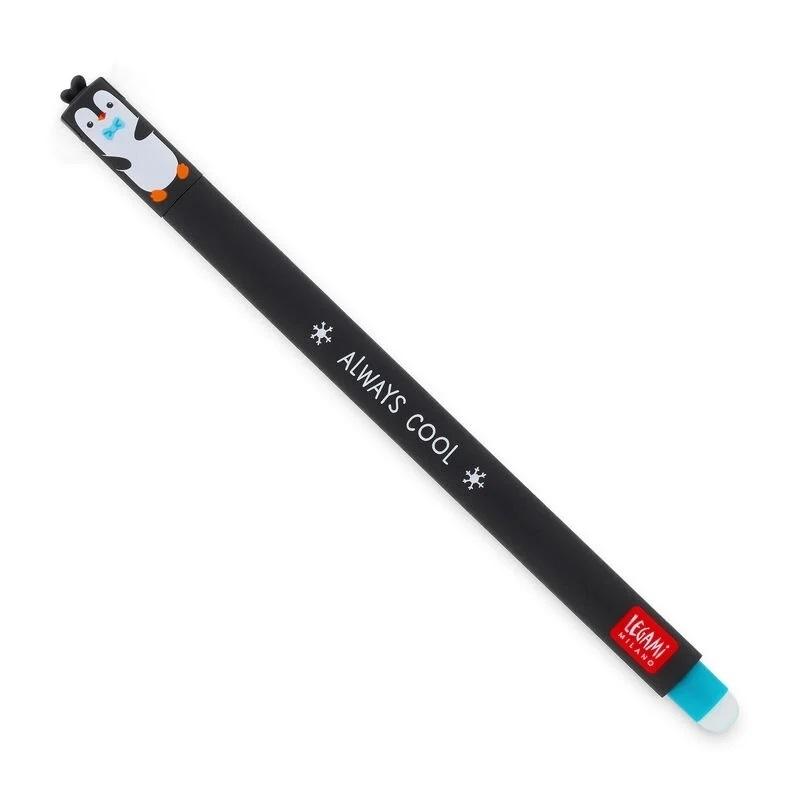 Legami Bolígrafo Gel Borrable 0,7mm Turquesa Penguin