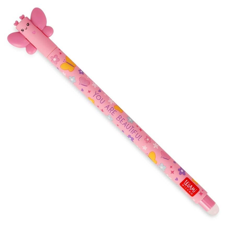 Legami Bolígrafo Gel Borrable 0,7mm Rosa Butterfly