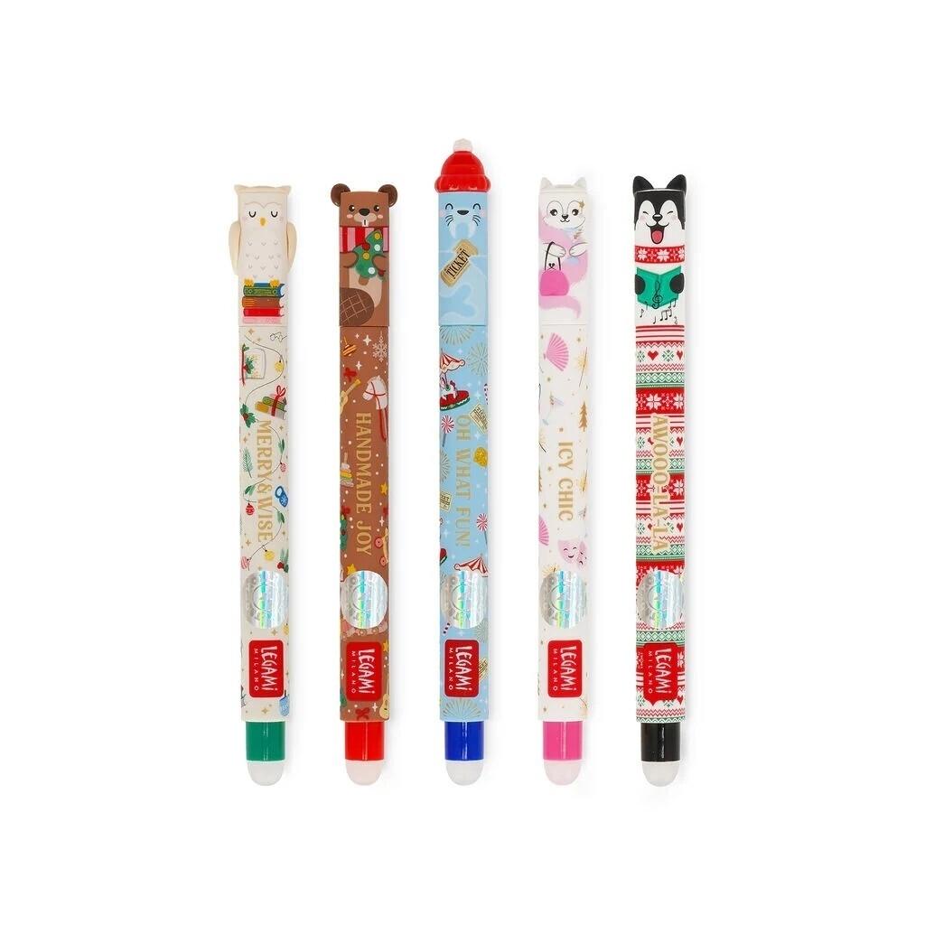 Legami Set 5 Bolígrafos Gel Borrables 0,7 mm Dream Peaks