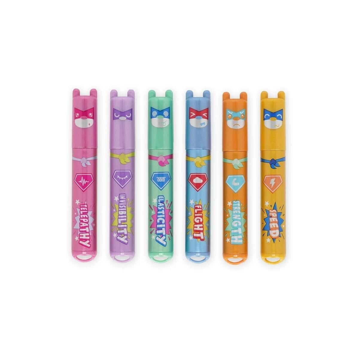 Legami Set 6 Mini Subrayadores Teddy's Superpower