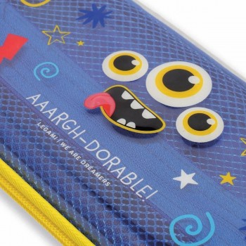 Legami Wonder-wow Estuche Transparente Rígido Monster