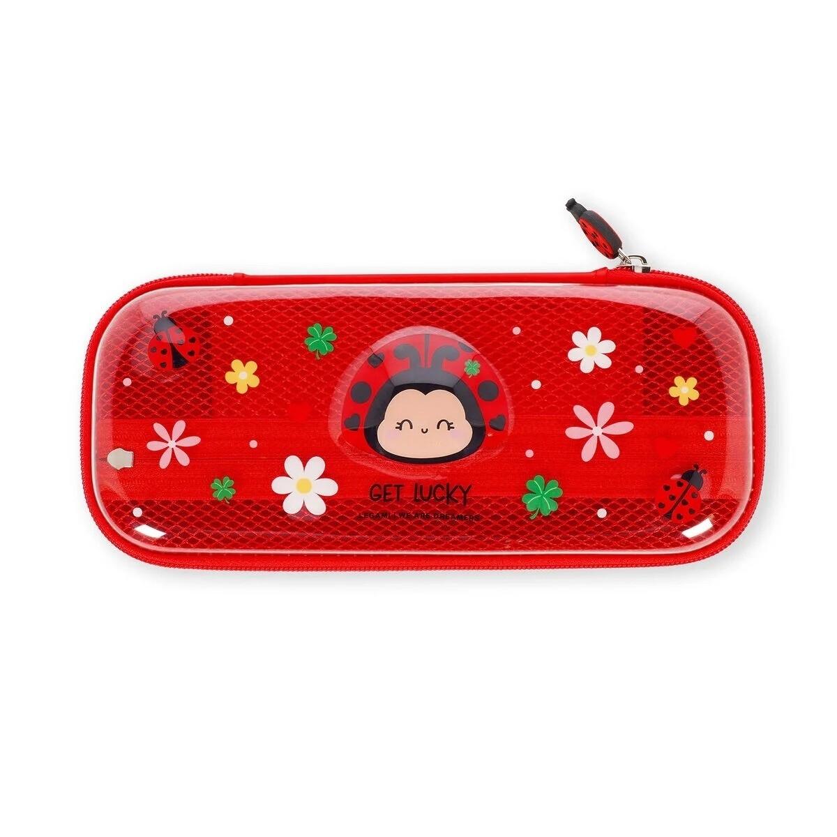 Legami Wonder-wow Estuche Transparente Rígido Ladybug