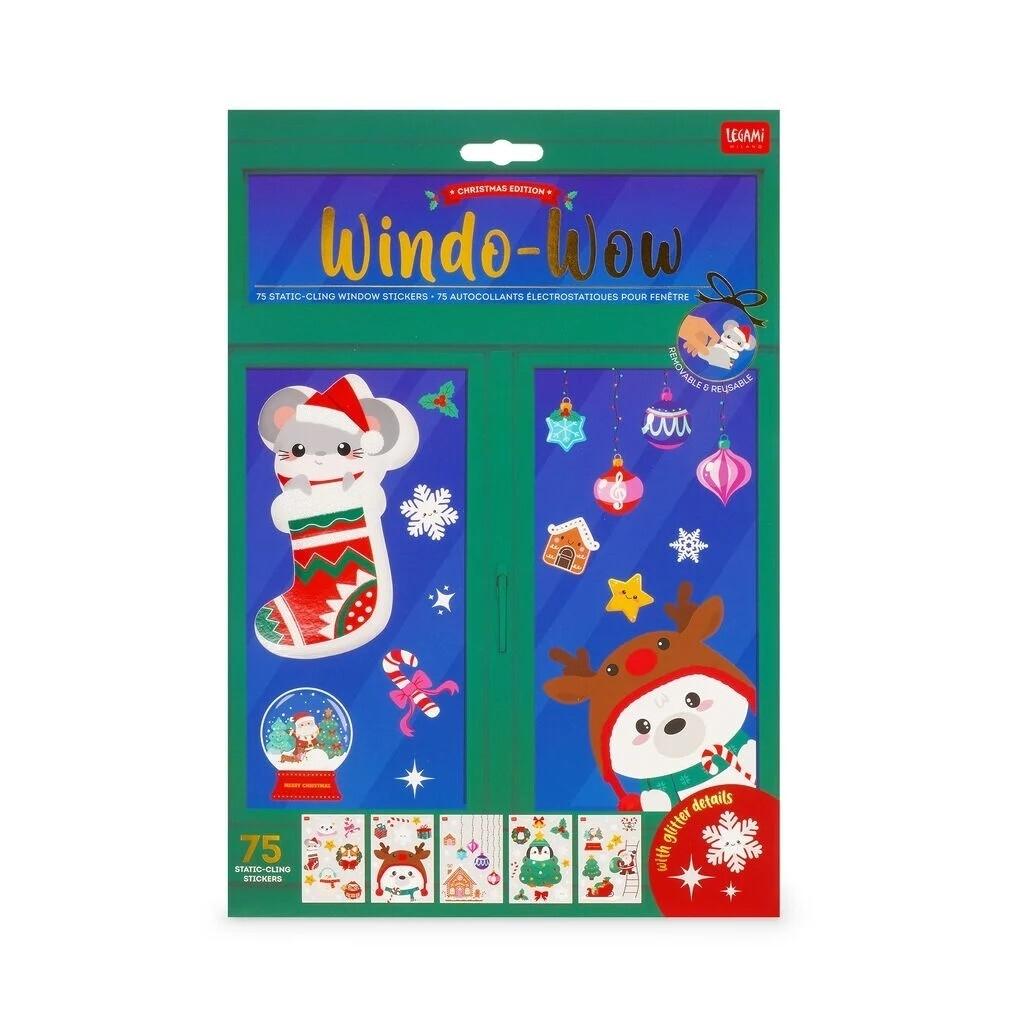 Legami Set 75 Pegatinas Navideñas Electrostáticas Ventanas