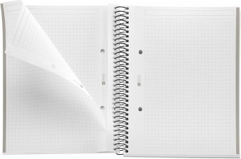 Miquelrius Libreta Espiral A4 Cuadrícula 5mm Tapa Polipropileno 80 Hojas 70g