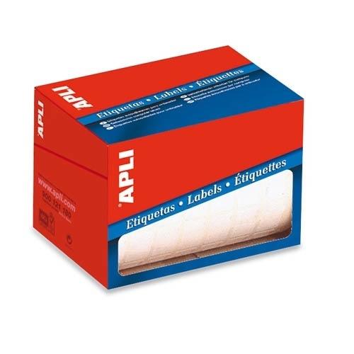 Apli Rollo Etiquetas Adhesivas Permanentes 13x40mm Blanco