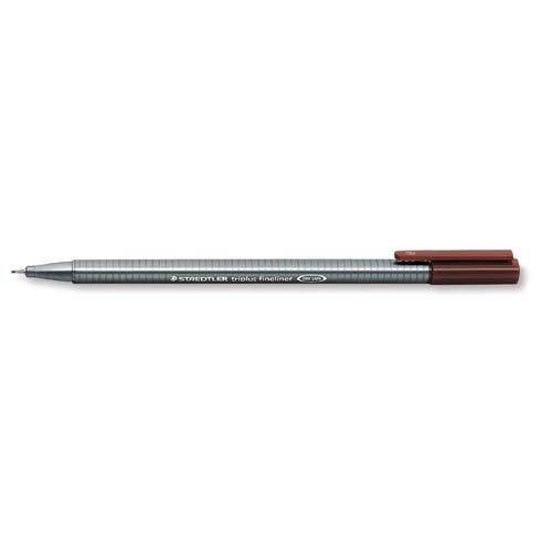 Staedtler Triplus Fineliner Rotulador Punta Fina 0,3 mm Marrón Chocolate