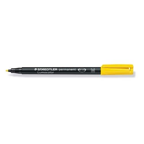 Staedtler Lumocolor M Rotulador Permanente Punta Redonda 0,8-1 mm Amarillo