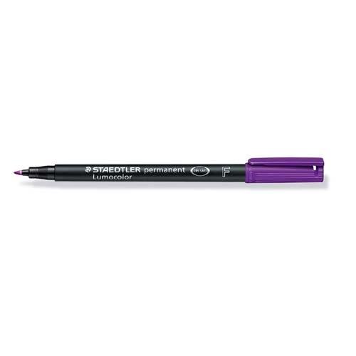 Staedtler Lumocolor F Rotulador Permanente Punta Redonda 0,6 mm Violeta