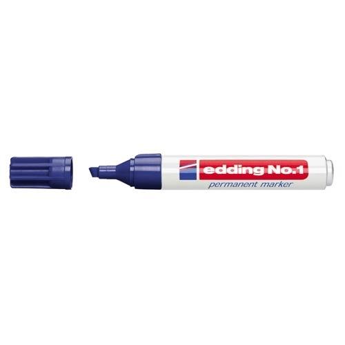 Edding No. 1 Marcador Permanente Punta Biselada 1-5 mm Azul