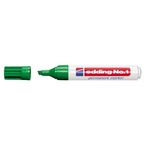 Edding No. 1 Marcador Permanente Punta Biselada 1-5 mm Verde