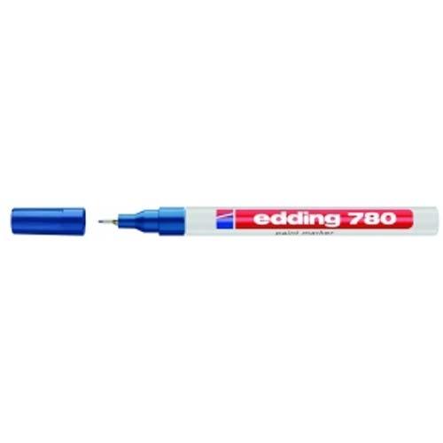 Edding 780 Marcador Tinta Opaca Permanente Punta Redonda 0,8 mm Azul
