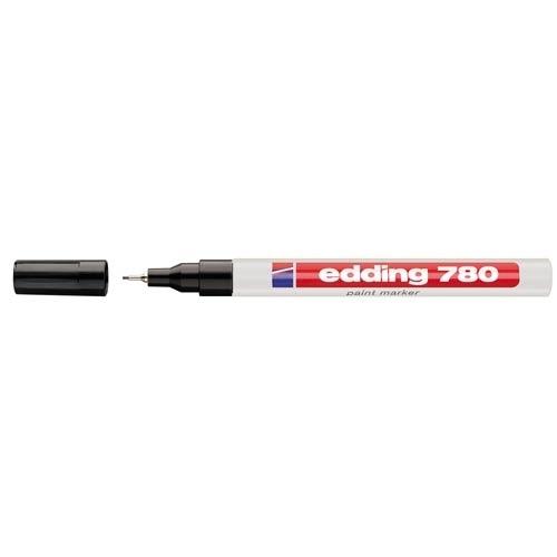 Edding 780 Marcador Tinta Opaca Permanente Punta Redonda 0,8 mm Negro