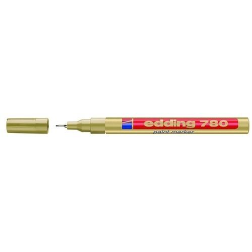Edding 780 Marcador Tinta Opaca Permanente Punta Redonda 0,8 mm Oro