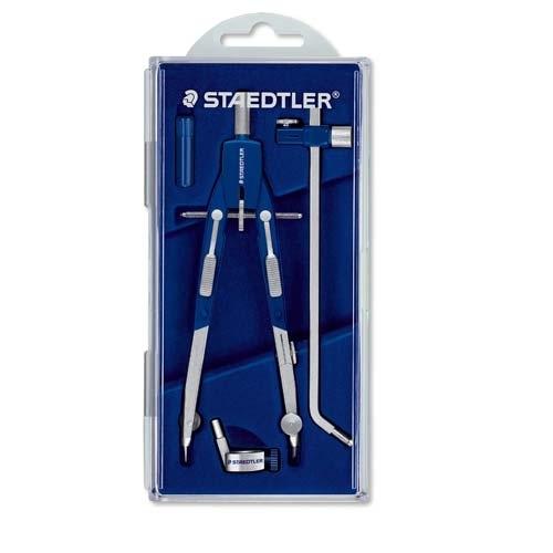 Staedtler Mars Comfort 552 02 Compás Metal, Alargador, Adaptador, Caja Minas