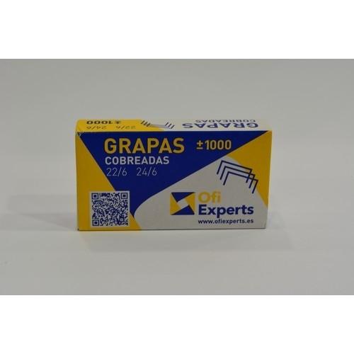 OfiExperts Grapas 22/6-24/6 Cobrizadas (1000 Uds.)