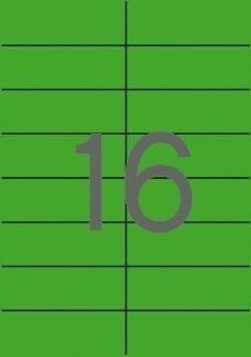 Apli Etiquetas Adhesivas Permanentes 105x37mm Verde (100 hojas)