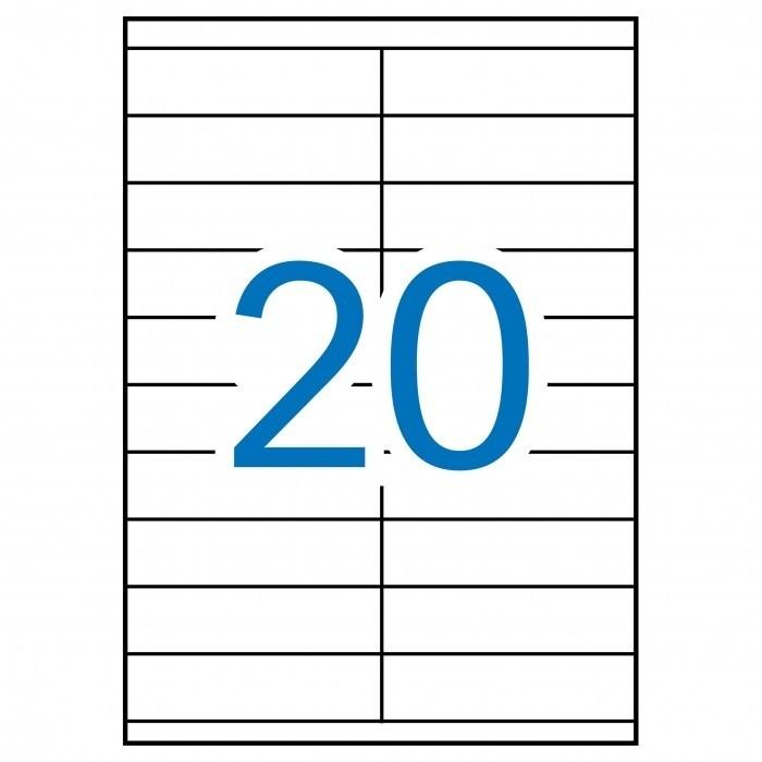 Multi3 Etiquetas Adhesivas Multifunción 105x29mm (20) (100 hojas)