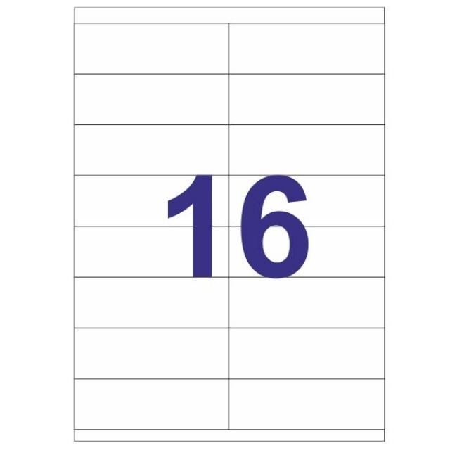 Multi3 Etiquetas Adhesivas Multifunción 105x35mm (16) (100 hojas)