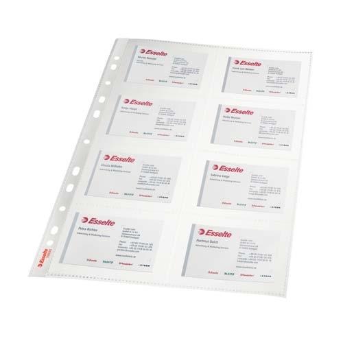 Esselte Fundas Tarjetas Visita A4 16 Tarjetas