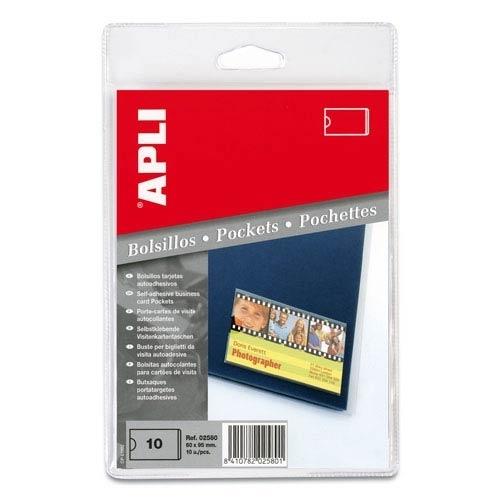 Apli Bolsillos Adhesivos Etiquetas 35x75 mm