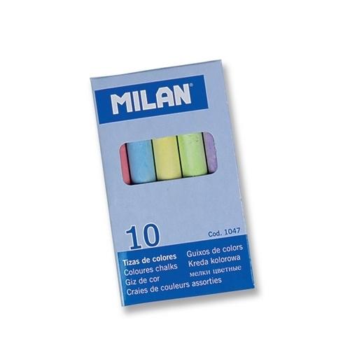 Tizas Colores Surtidos Caja 10 Unidades Milan