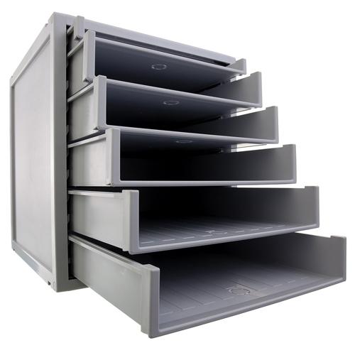 Archivo 2000 Archisystem Módulo 6 Bandejas Gris