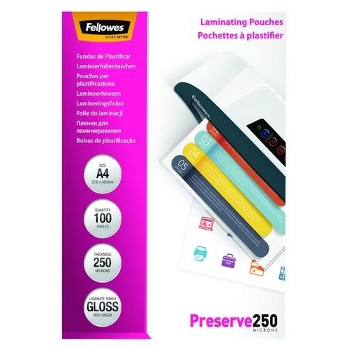 Fellowes Funda Plastificar A4 250 Micras Brillo (100 Ud.)