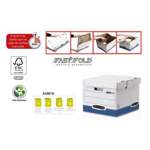 Fellowes Bankers Box Contenedor Archivo A4 Tapa Fija Blanco