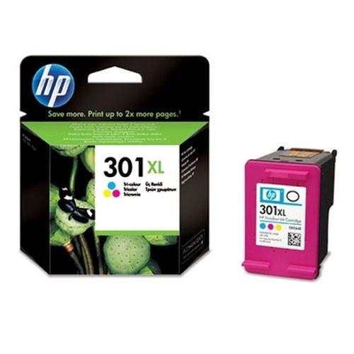HP 301XL, CH564EE, Cartucho Tinta Tricolor, Alta Capacidad