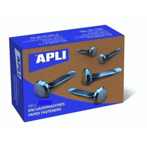 Apli Encuadernadores Metálicos Sin Arandela 17 mm (100 uds.)