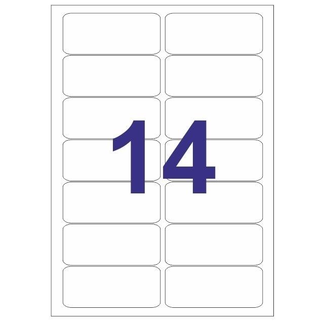 Multi3 Etiquetas Adhesivas Multifunción 99,1x38,1mm (14) (100 hojas)