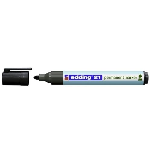 Edding EcoLine 21 Marcador Permanente Punta Redonda 1,5-3 mm Negro