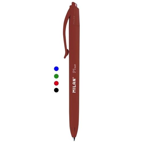 Milan P1 Touch Bolígrafo Retráctil Tinta Aceite 1mm Negro