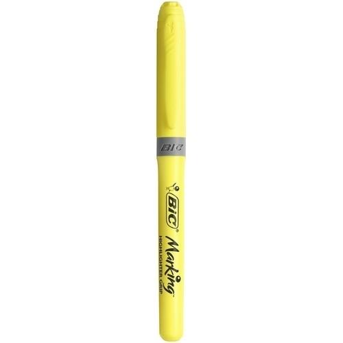 Bic Highlighter Grip Subrayador Fluorescente Amarillo