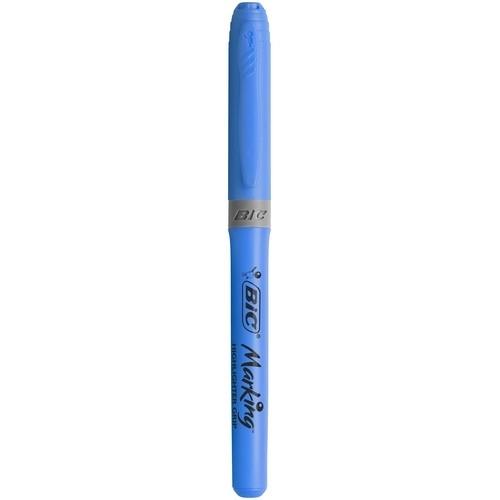 Bic Highlighter Grip Subrayador Fluorescente Azul