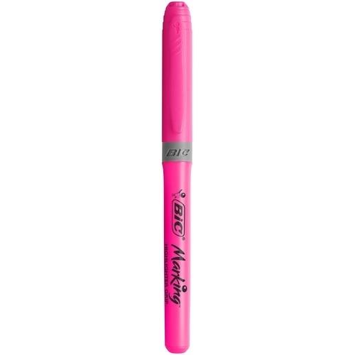 Bic Highlighter Grip Subrayador Fluorescente Rosa
